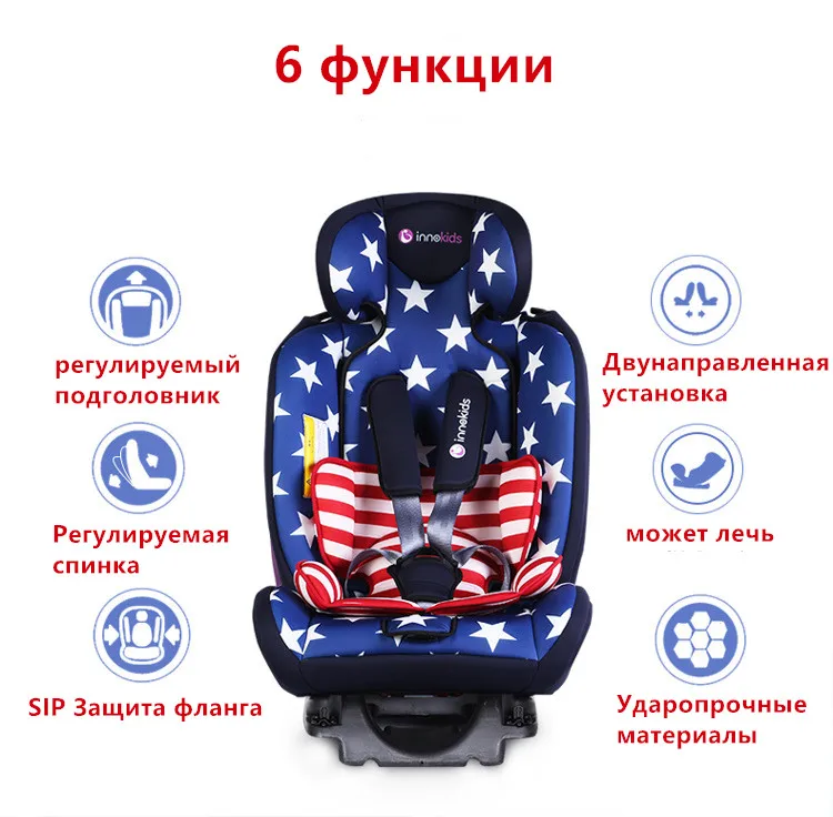 Оригинальное детское автокресло безопасности 0 месяцев~ 12 лет Детское автокресло ISOFIX Соединитель с защелкой детское автокресло