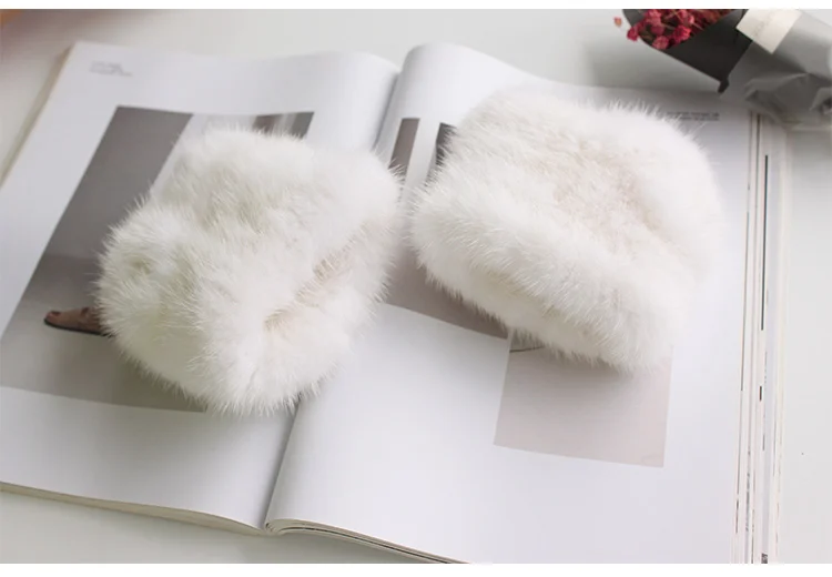 ZDFURS* зимние норковые меховые перчатки для женщин Высокие перчатки из натурального меха новые женские Модные кожаные перчатки Вязаные норковые меховые без пальцев