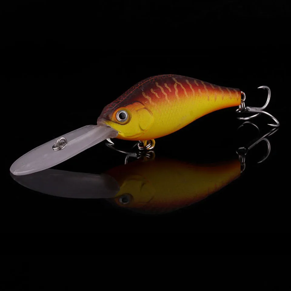WALK FISH Deep dive Floating Fishing Lure 10.5cm 14.8g Pesca Hooks Fish Wobbler Tackle Crankbait Artificial Japan Hard Bait | Спорт и
