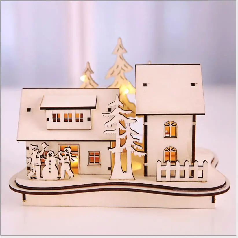 Adornos Navidad 2018 Natal рождественское деревянное Рождественское украшение для дома | Дом