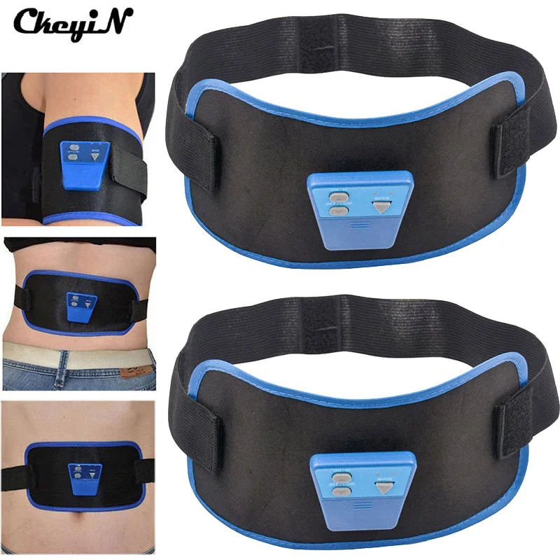 Вибрационный фитнес массажер 2 шт. Электрический пояс для похудения поддержка ems