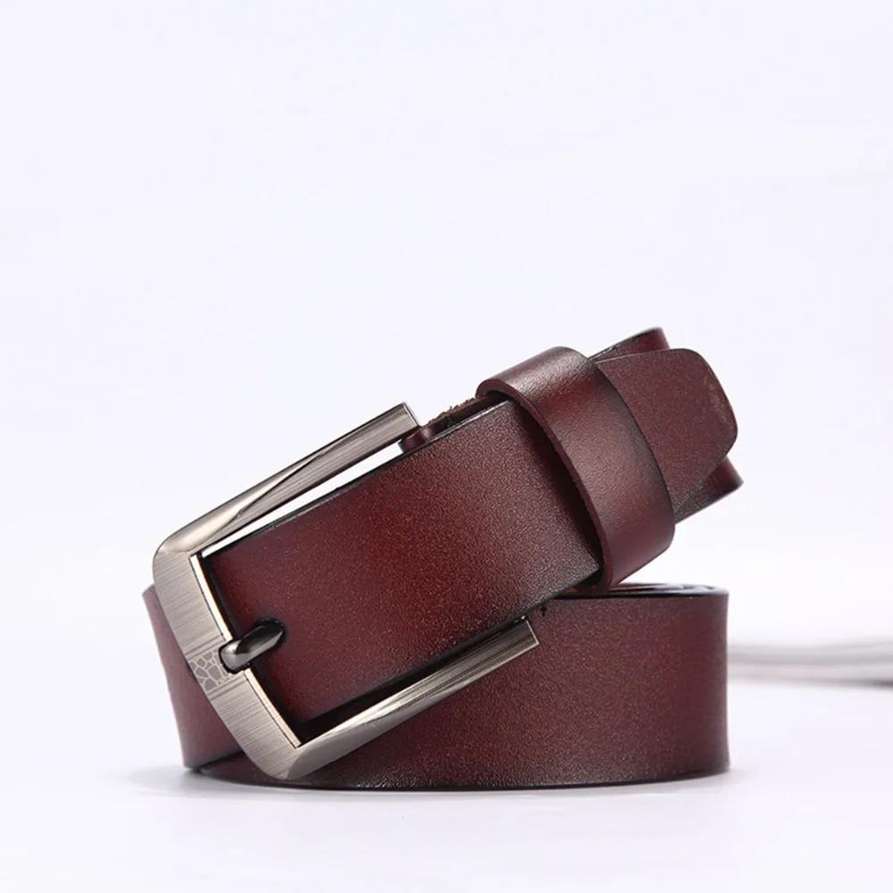 High Quality Men's Genuine Leather Belt Designer Belts Men Luxury Strap Male For Fashion Vintage Pin Buckle Jeans | Аксессуары для