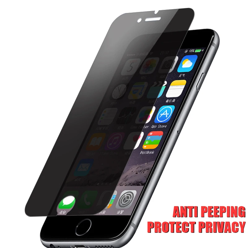 Антишпионская Защита экрана для iPhone X XS 11 12 Mini Pro Max 8 7 6 6s Plus 5S SE 2020 антибликовое