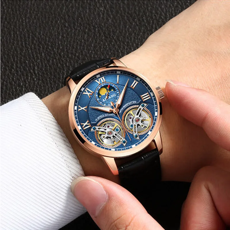 AILANG повседневные Модные Tourbillon часы мужские водонепроницаемые Роскошные
