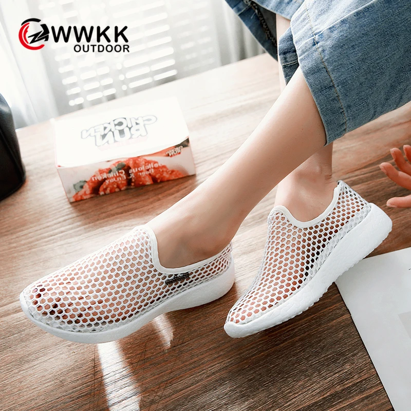 WWKK/; летние кроссовки; женская обувь; модная спортивная прогулочная женская обувь из сетчатого материала; женская обувь; zapatillas mujer