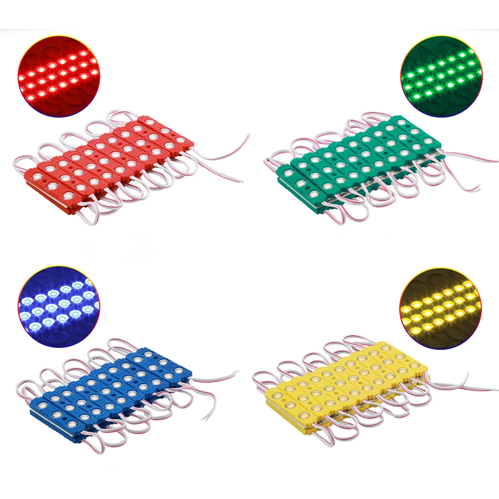 DC12V SMD5054 3 светодиода светодиодные модули IP65 водонепроницаемая лампа