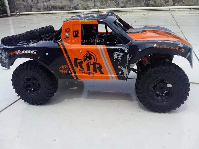 Rc-car-1: 10 rc автомобиль 48 см большой внедорожный Водонепроницаемый rc автомобиль работает на суше и воде 1/10 игрушечные машинки rc для детей