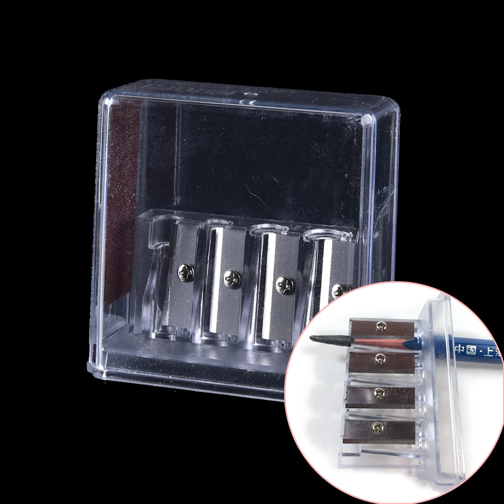 Многофункциональная точилка для карандашей с 4 отверстиями длинным свинцовым