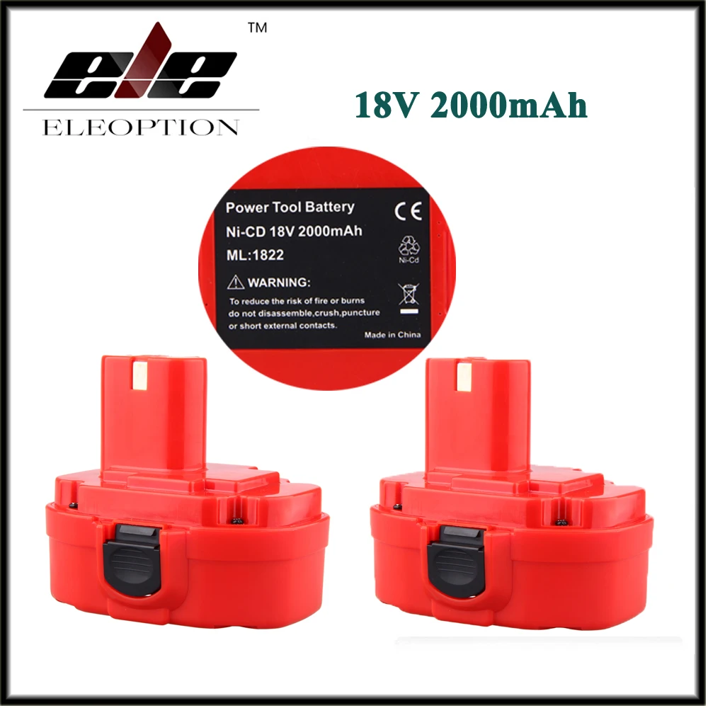 Аккумуляторная батарея ELEOPTION для MAKITA 2000 1822-5 192826-3 PA18 18 в 192827 мАч 2 шт. | Электроника