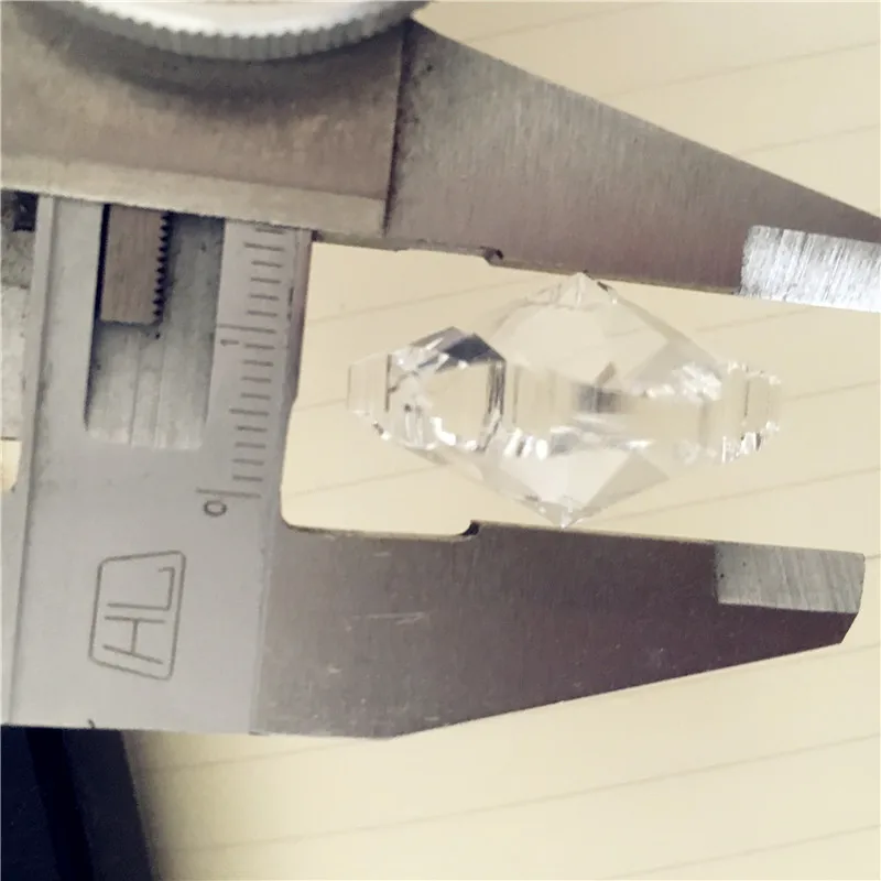 Хит продаж прозрачные стеклянные призматические Подвески 38 мм 50 шт. люстра