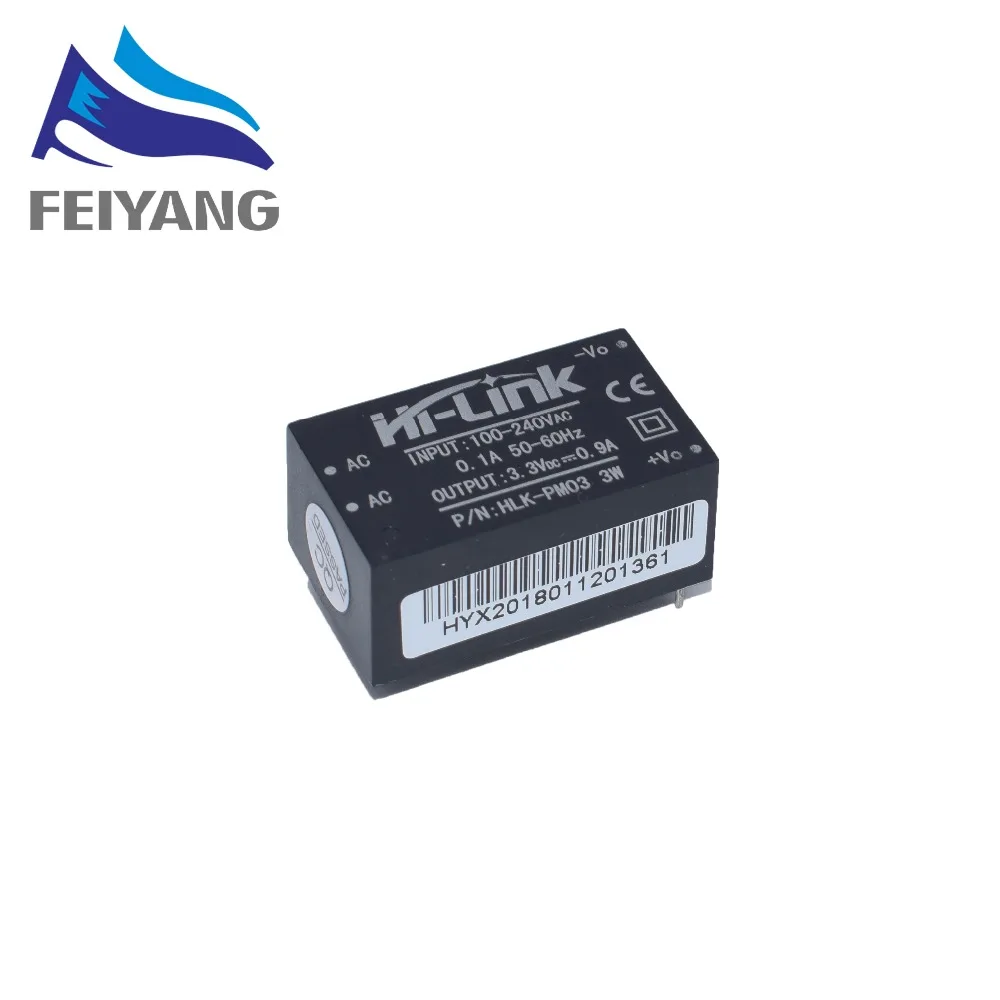 10 шт./лот HLK-PM01 HLK-PM03 HLK-PM12 AC-DC 220V 5V мини модуля питания, интеллигентая(ый) бытовой выключатель питания модуль