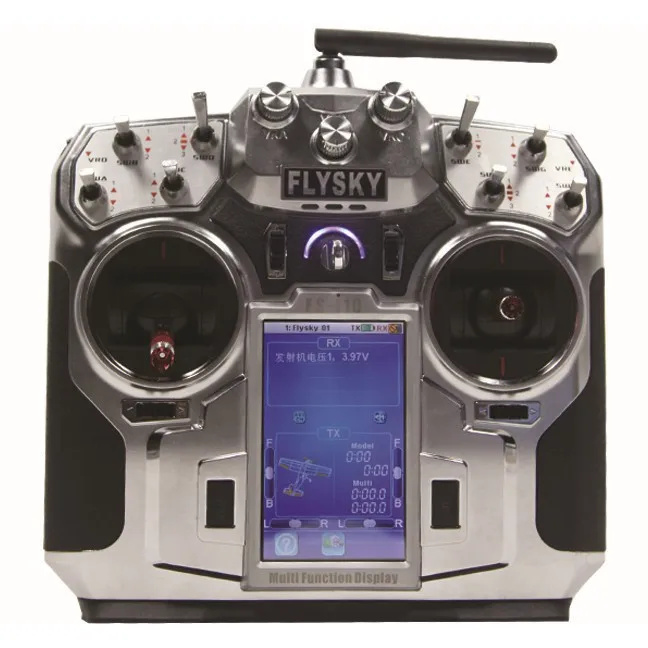 Оригинальный Flysky FS i10 I10 2 4 ghz 10ch передатчик и приемник система + 3 55 &quotсветодиодный