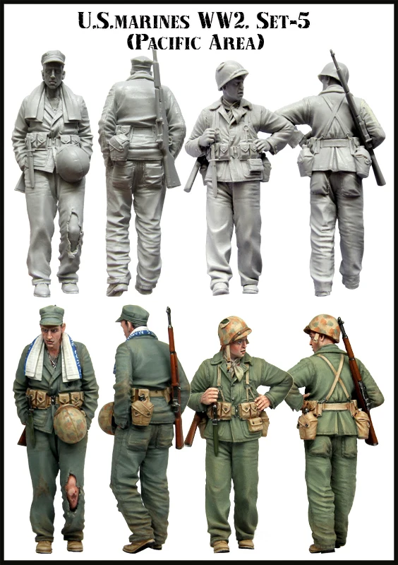 Масштабные модели 1/35 WW2 морской корпус США история Второй мировой войны фигурка