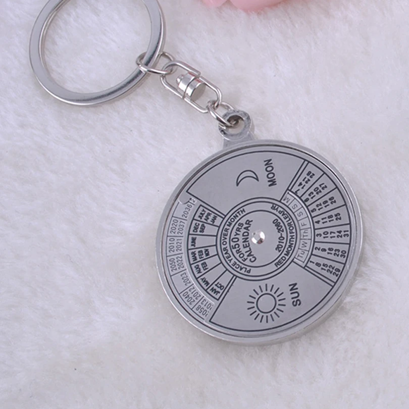 

Metal Compass Calendar Keychain Pendant Fashion Jewelry Souvenir Gift J153