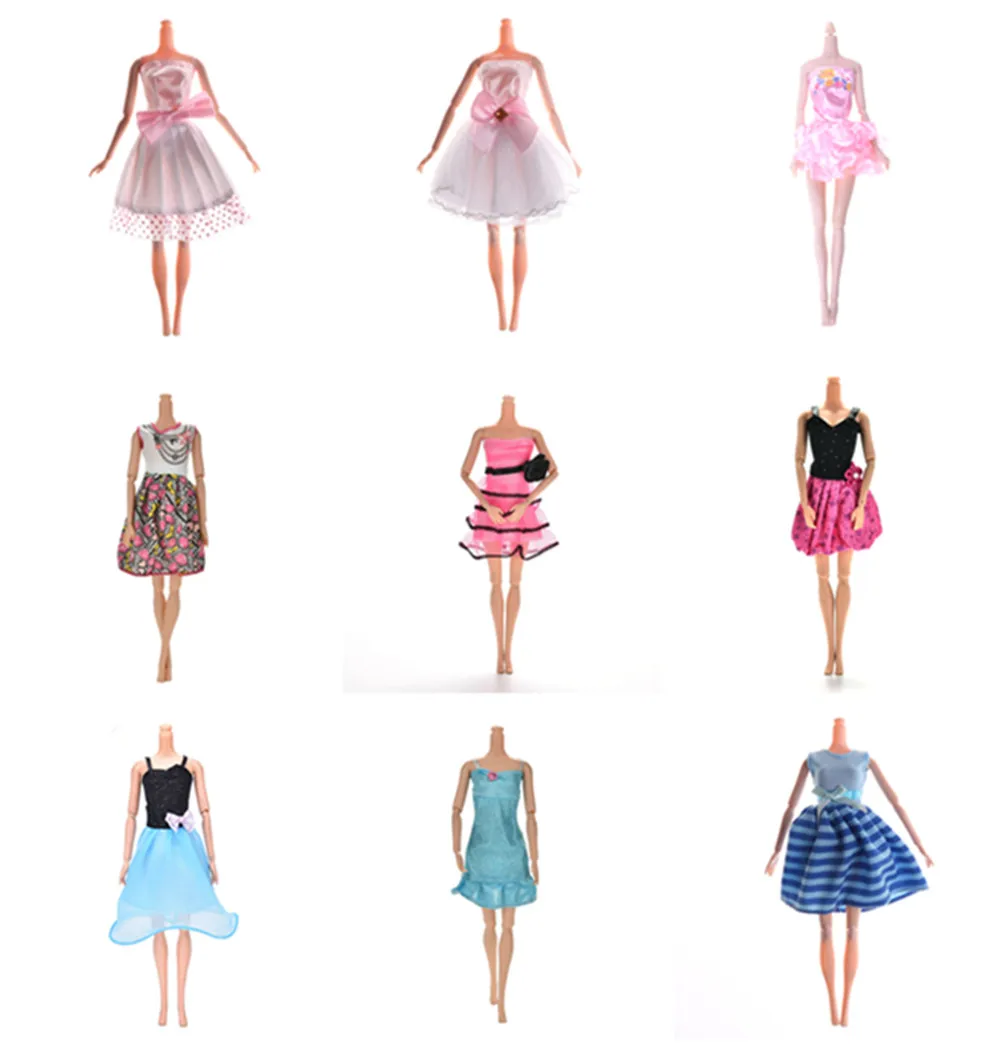 Наряды в стиле ручной работы мини платье милые юбки топы Одежда для куклы