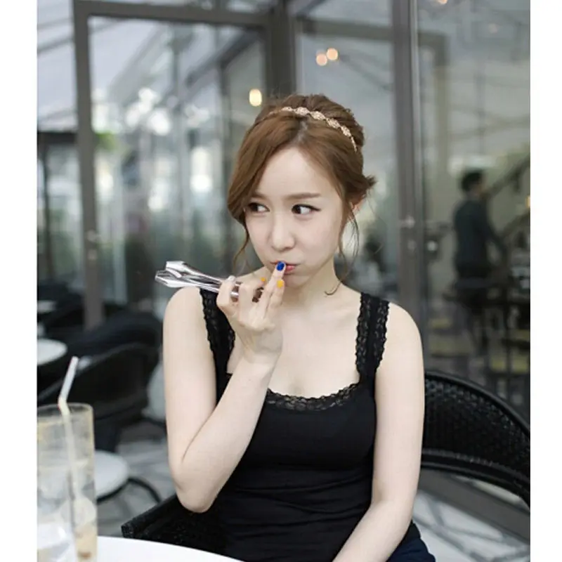 1 шт. новая мода милый металлический женский полый розовый цветок эластичная