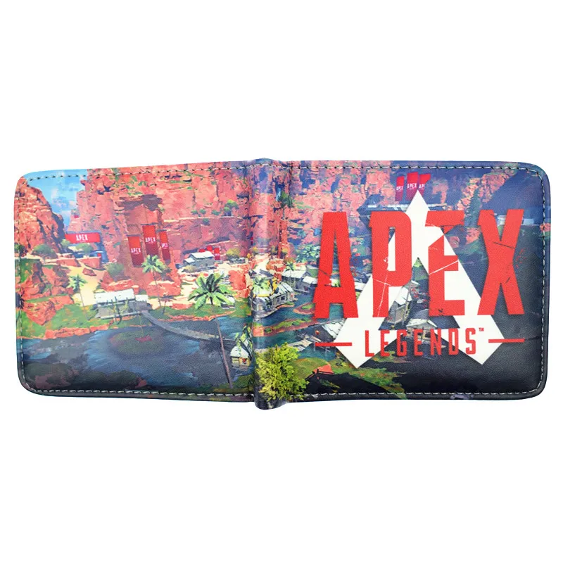Популярный кошелек из игры APEX Legends крутой дизайн короткий для мальчиков мужские