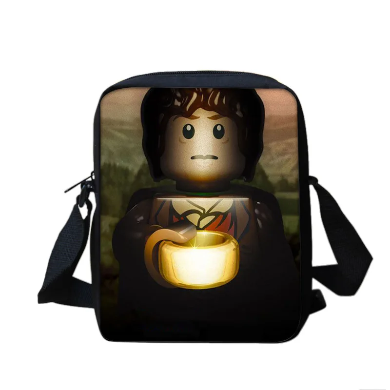 Мультяшные персонажи игры Ninjago Messebger сумки на плечо 3D дети мальчики девочки с