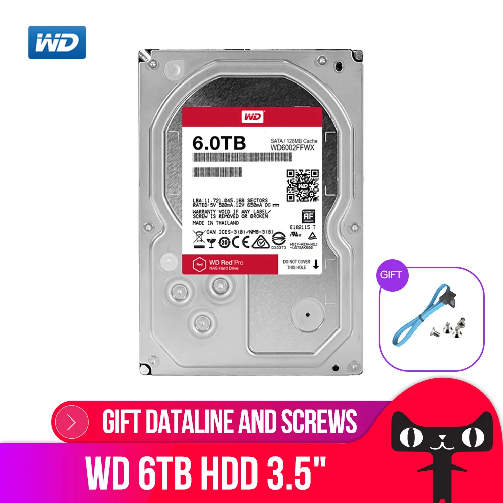 Диск Жесткий WD RED Pro 6 ТБ 3 5 дюйма 7200 об./мин.| |