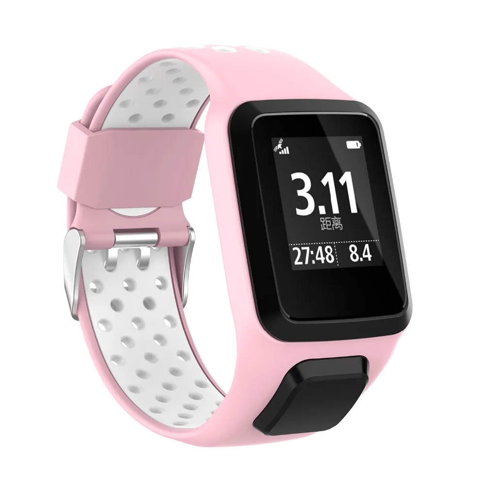 Сменный Браслет для часов Tomtom, силиконовый ремешок для Tomtom Runner 3/Adventurer/Golfer 2/Runner 2 Cardio/Spark 3 Music