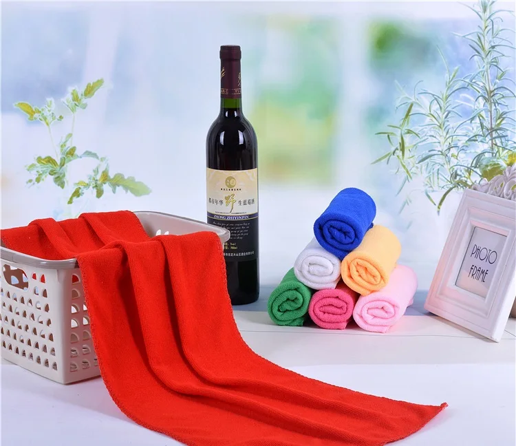 Solid Color Hair Salon Towels Quick Dry Microfiber Hair Towels