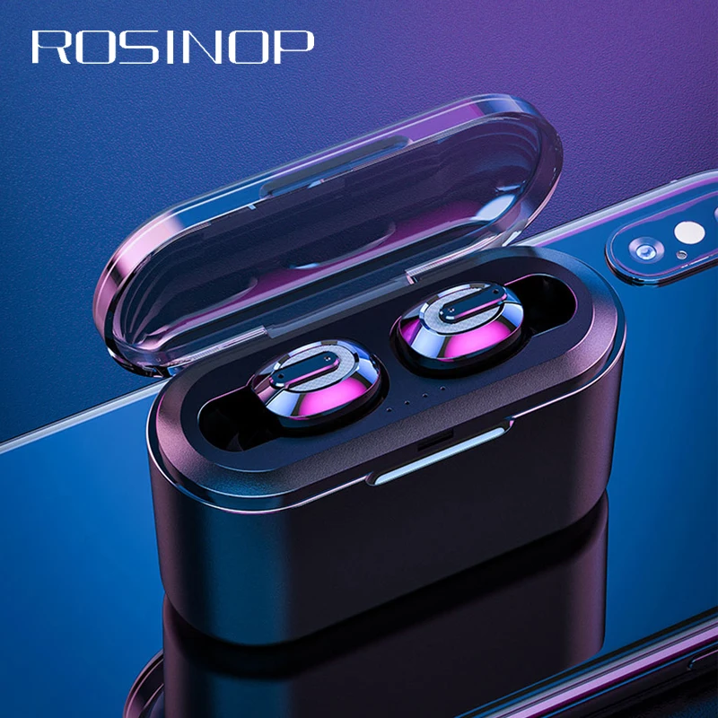 Rosinop невидимые Bluetooth наушники TWS мини беспроводные наушники спортивные наушники гарнитура ecouteur sans fil bluetooth
