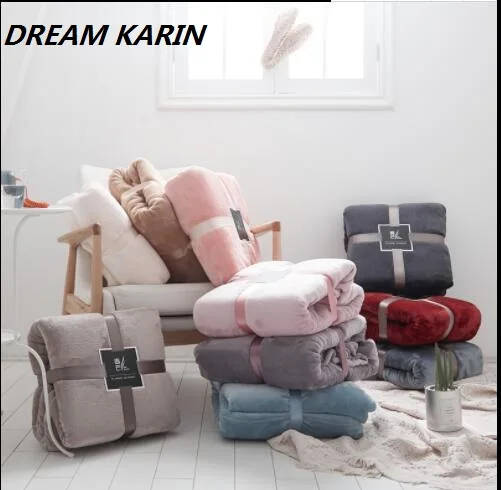DREAM KARIN новое фланелевое одеяло маленькое офисное проветриваемое ворсом