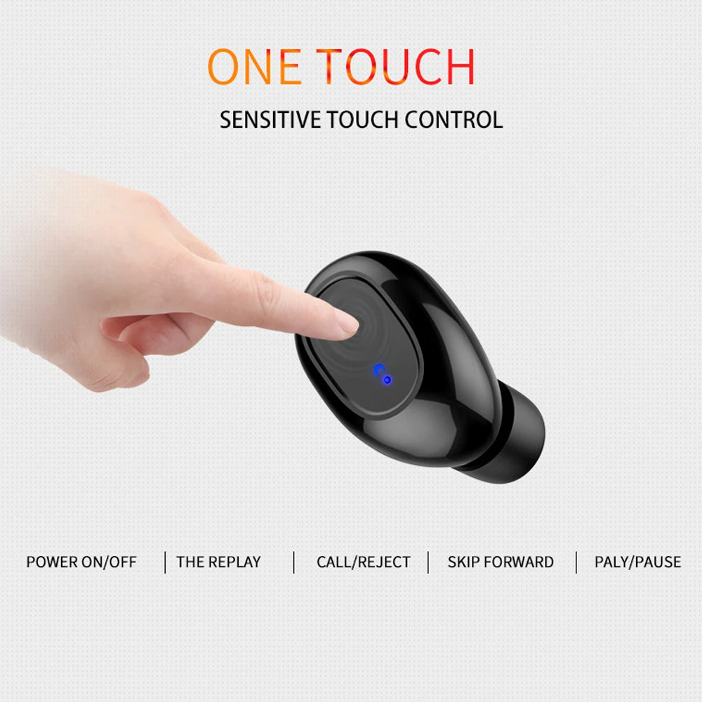 2 in 1 TWS Bluetooth Earphones with Portable Speaker True Wireless Stereo Earbuds Mini Cordless Headsets with Charging Case