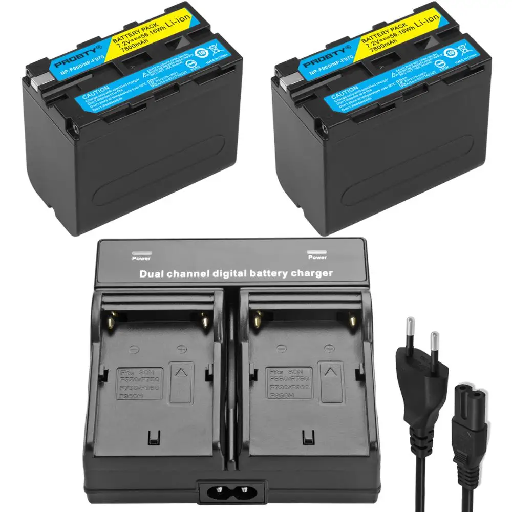 Для sony NP F970 F960 батарея для Sony CCD RV100 RV200 SC5 TR917 Камера CN 216 304 YN300 VL600 Светодиодная лампа