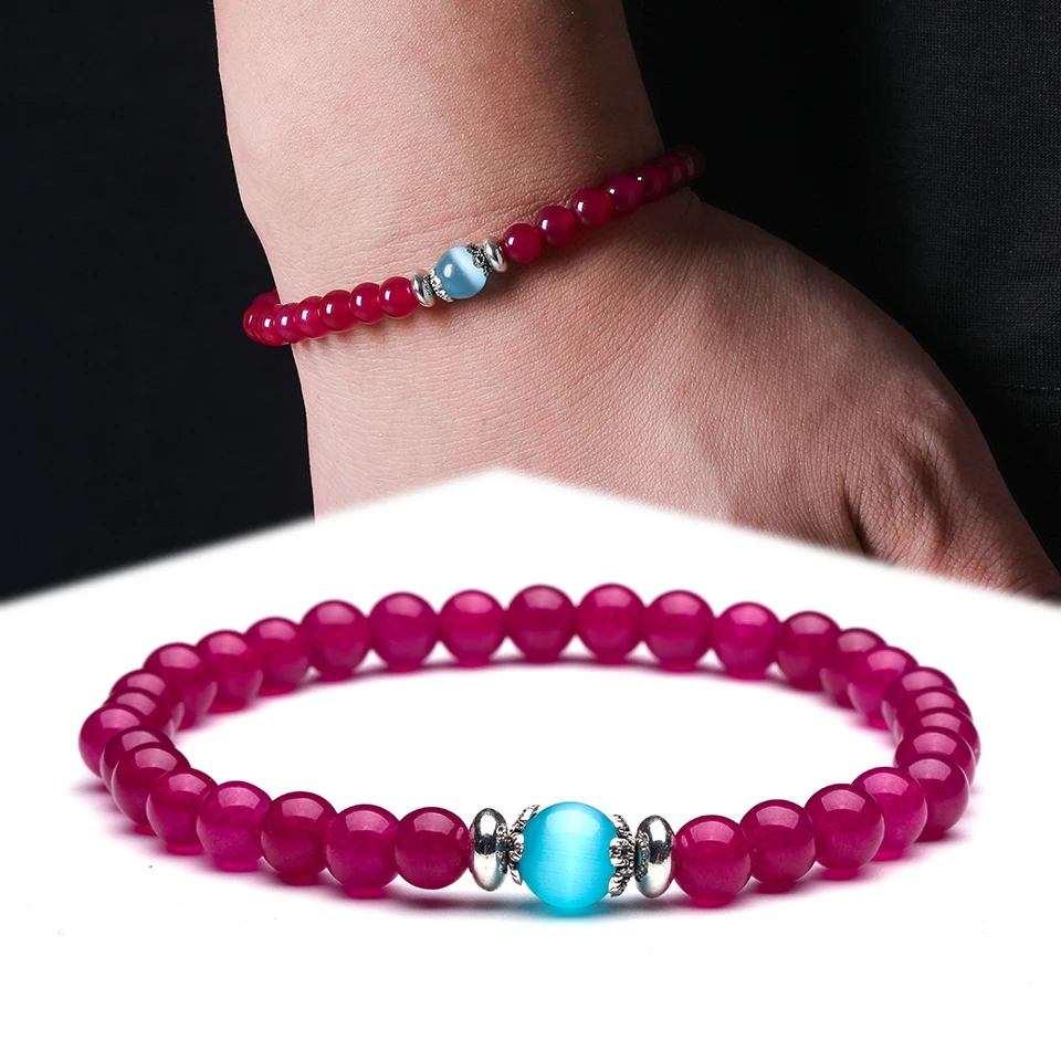 Charm Natural Stone Sweet and elegant Beads Strand Bracelet for Men Homme Male Women 2019 Men's Bracelets Accessories | Украшения и