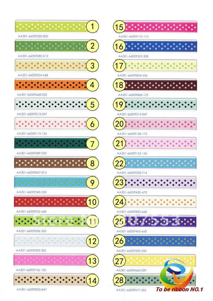 

Wholesale 100yards 3/8" 10mm Polka Dots Grosgrain Ribbon -Free Shipping WY-018