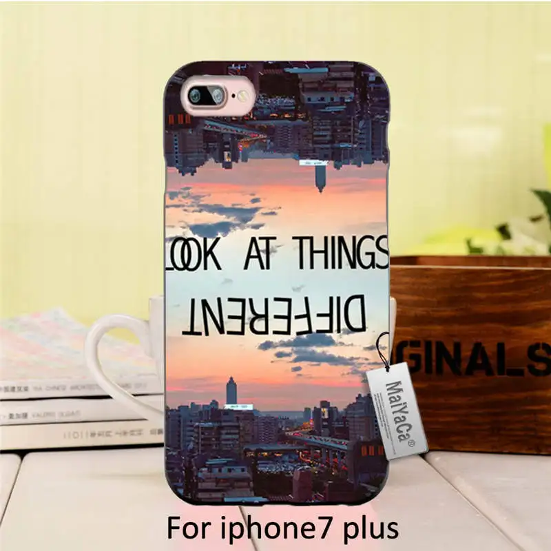 Красота Город Декорации Различные Цитаты Печатным Рисунком защита Черная Крышка