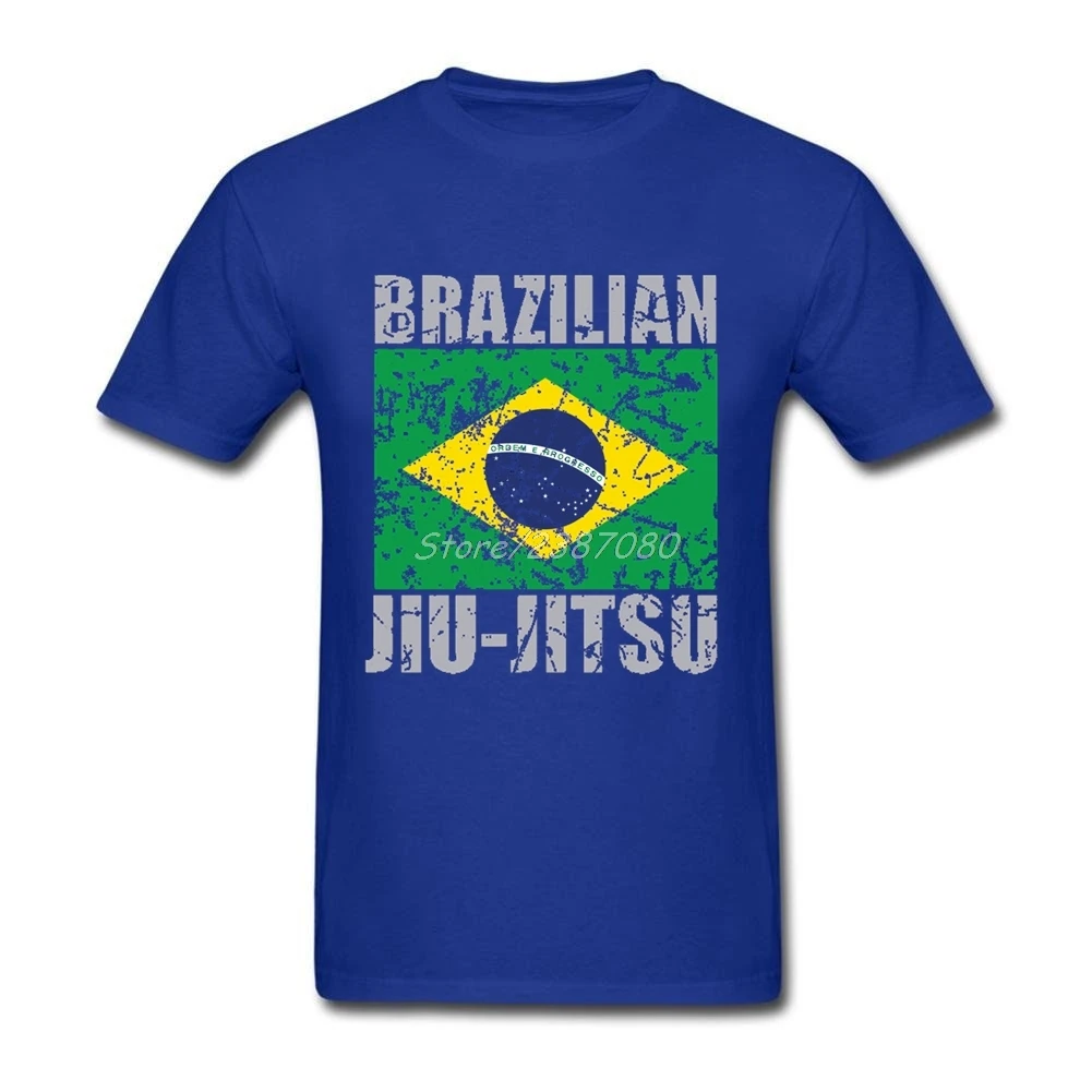 Новые бразильские футболки Jiu Jitsu (BJJ) хлопковые большого размера с коротким