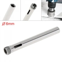 1pc 6mm diamond coated core hole saw drill bit set tools glass drill hole opener for tiles glass ceramic