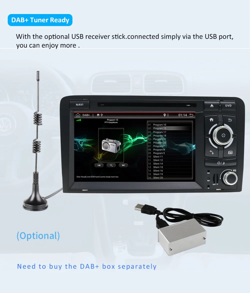 32G rom Восьмиядерный для Audi A3 8P 2003-2011 Автомобильный мультимедийный DVD 2Din Android 9,0 Авторадио gps камера заднего вида Поддержка OBD DAB 4G