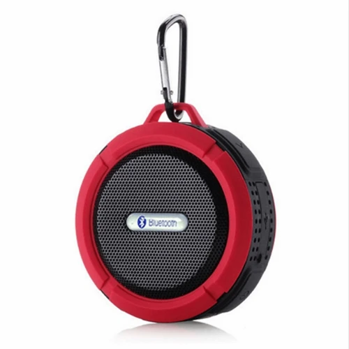 Красный Bluetooth динамик мини портативный водонепроницаемые беспроводные динамики всасывающий держатель для чашек TF карта для IPhone смартфон открытый динамик - Цвет: Красный