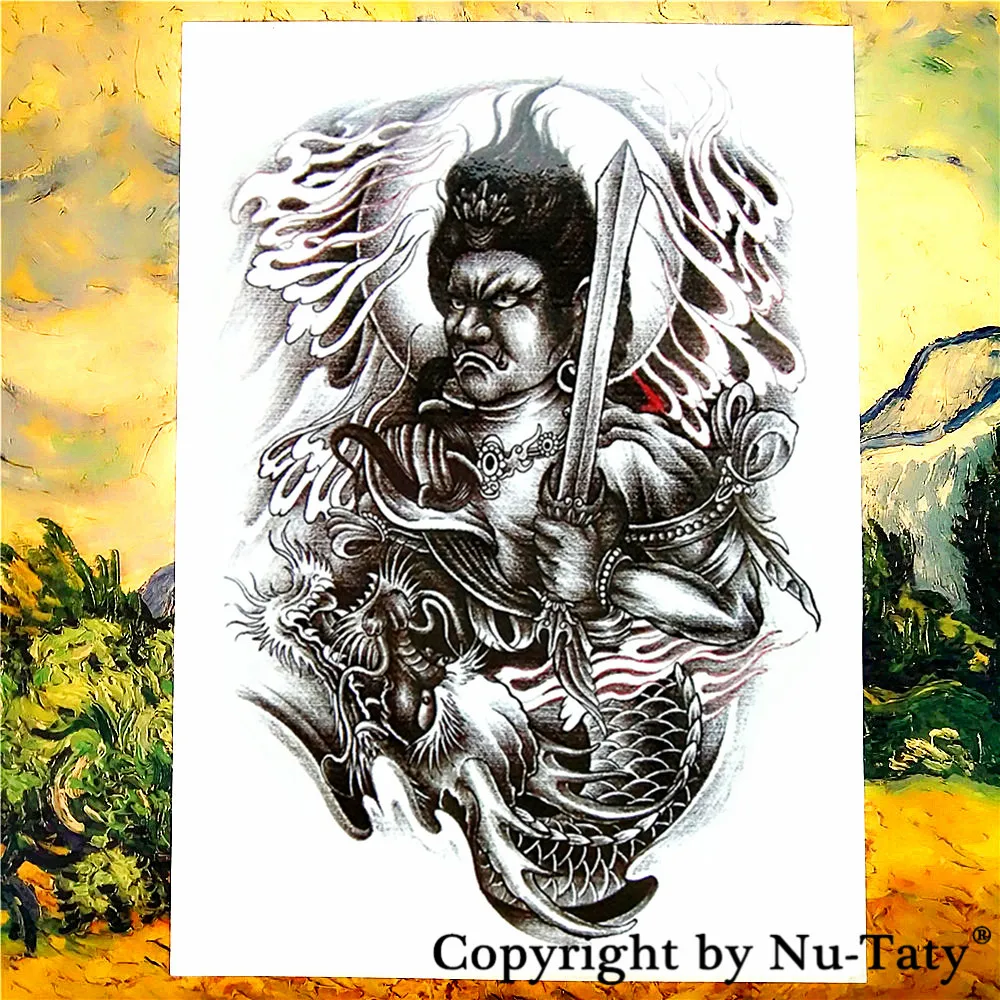 SHNAPIGN Dragonslayer Временные татуировки боди арт флэш наклейки 21*15 см водонепроницаемый
