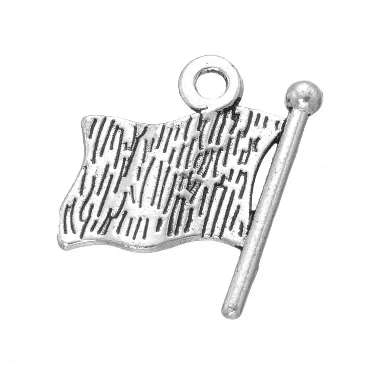 Подвеска в виде американского флага 30 шт.|flag charms|charm pendantamerican flag charm |