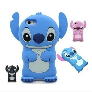 Hot Selling 3D Soft Cute Cartoon Lilo&ampStitch Case Silicone Phone Back Cover For iPhone 4 5 6 |