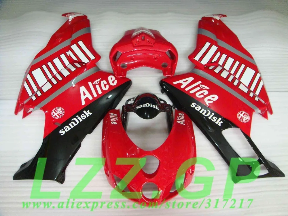 

injection mold ABS plastic fairing kit for Ducati 749 999 05 06 Red barcode bodywork fairings set 749 999 2005 2006