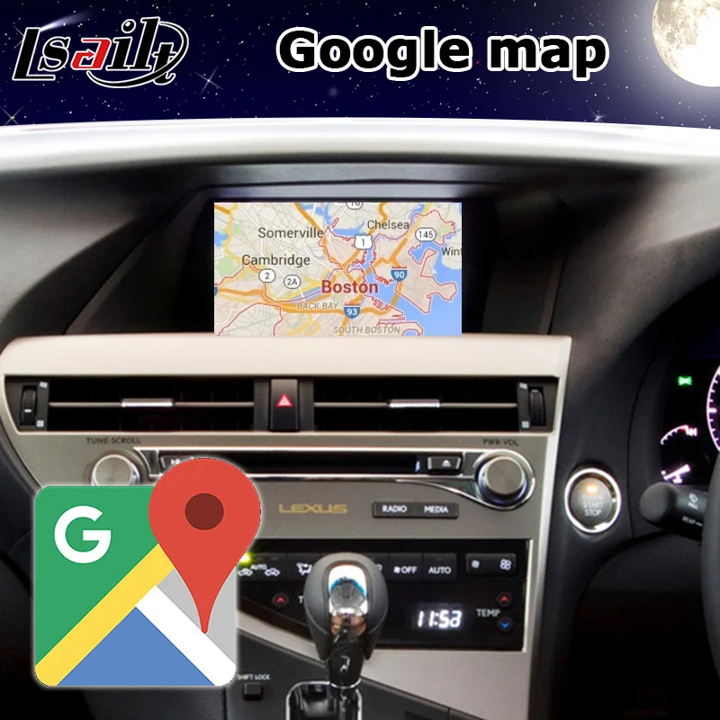 Android 7,1 видео интерфейс автомобиля Gps навигация коробка для Lexus RX270 мышь Версия 2012- модель RX Беспроводной Carplay