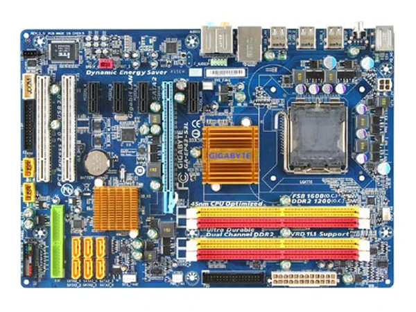 Оригинальная материнская плата для Gigabyte GA EP43 S3L LGA 775 DDR2 USB2.0 16GB P43 Настольная