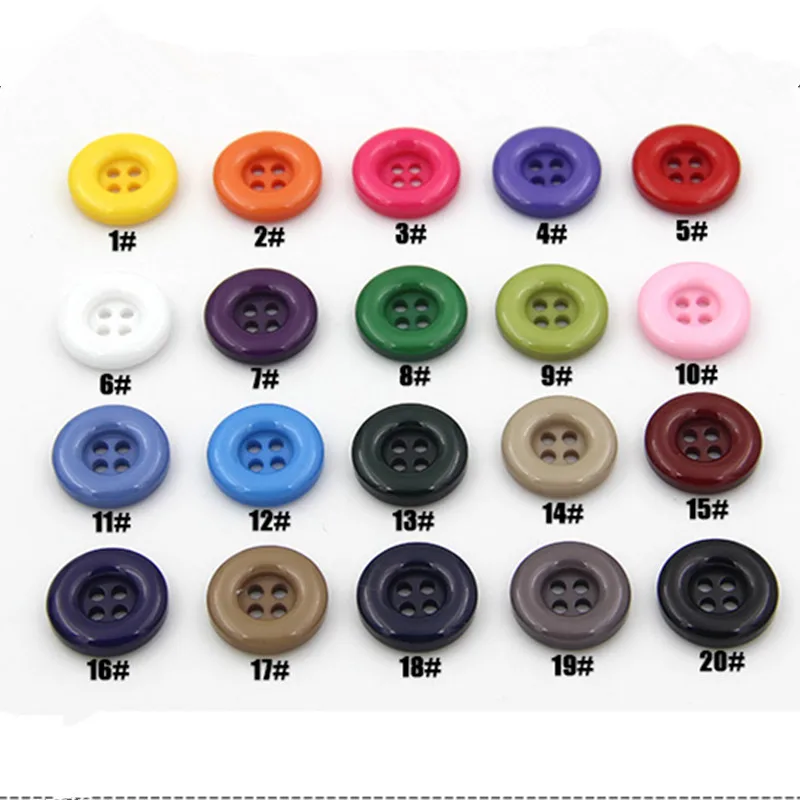 Пуговицы из смолы с 4 отверстиями аксессуары сделай сам для шитья скрапбукинга 15