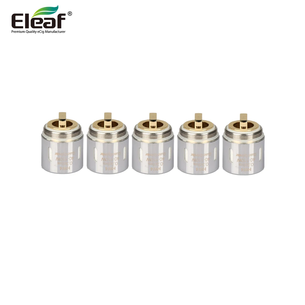 5 шт. оригинальный Eleaf HW3 HW4 катушки тройной цилиндр голову 0.2ohm Quad-Катушка цилиндра