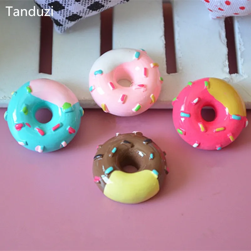 Tanduzi 20 шт. кабошоны Кабошоны с плоским основанием из полимера двухцветная