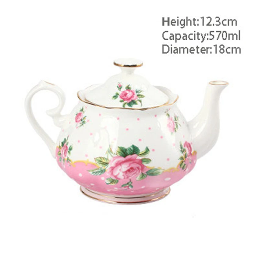 

Ceramic Household Teapot European Coffee Pot Kung Fu Ceramic Office Personal Teapot With Flower Pattern Portable Afternoon Tea