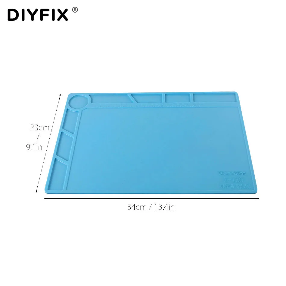 Силиконовый коврик DIYFIX с теплоизоляцией 34x23 см Настольный платформа для