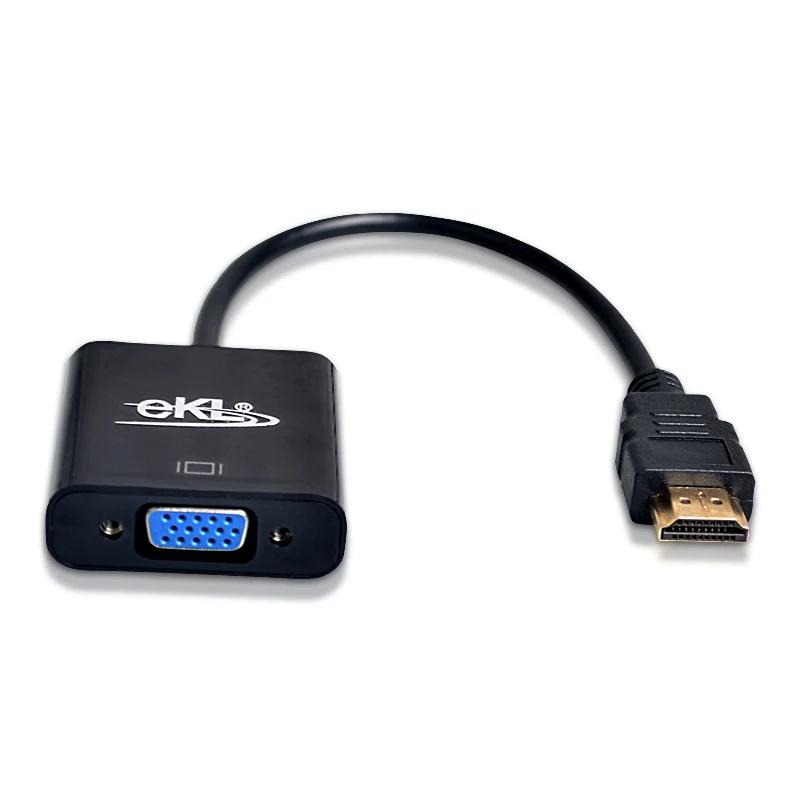 EKL 1080 P HDMI TO VGA Adapter конвертер для кабеля с аудио кабель HD ТВ Xbox PS3 PS4 ноутбука коробка