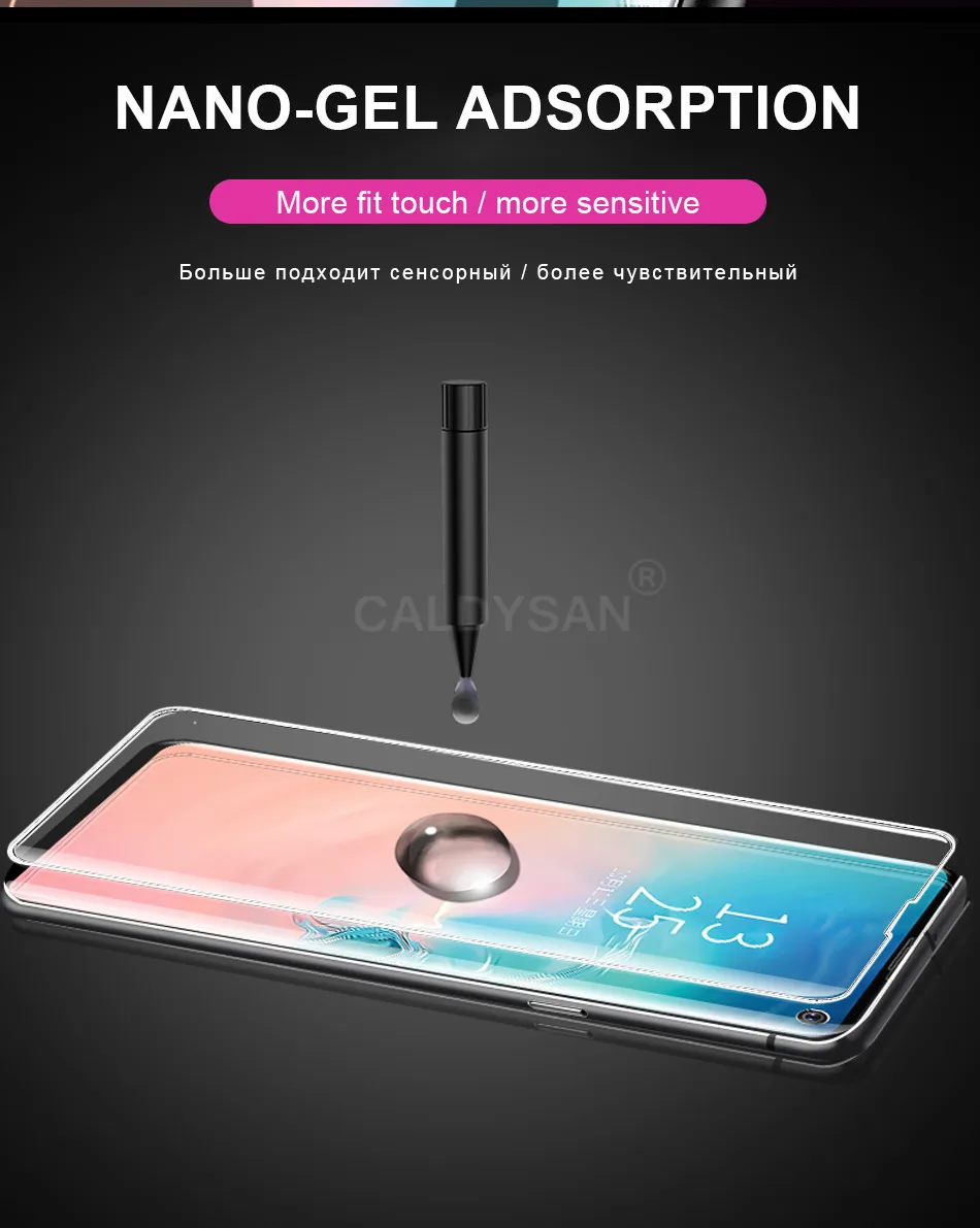 20D УФ полное покрытие закаленное стекло для samsung Galaxy S8 S9 S10 Plus S10 Lite Note 9 8 Защитная пленка для экрана защитное стекло