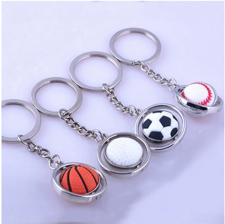 Free shipping 20pcs/lot mini ball keychain football key chain golf ring basketball baseball chains | Украшения и аксессуары